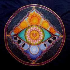 Let it be so visible - by Ildika Alda / painted on silk