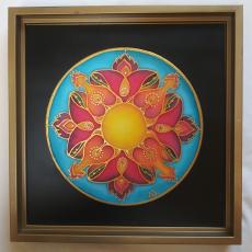 Dragonpower Love - by Ildika Alda / painted on silk