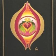 Holy womenhood - by Ildika Alda / painted on silk