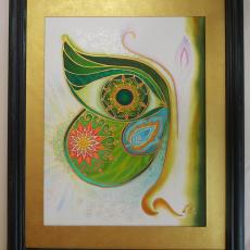 Transformation - by Ildika Alda / painted on silk