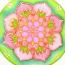 mandala, Rákligás festés
